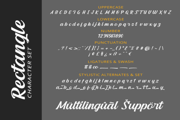 Rectangle Font PNG with transparent background - Preview 5