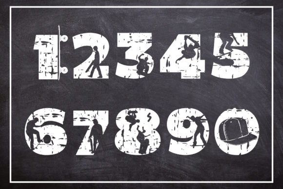 Skateboard XX Font PNG with transparent background - Preview 2