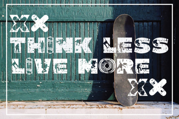 Skateboard XX Font PNG with transparent background - Preview 6