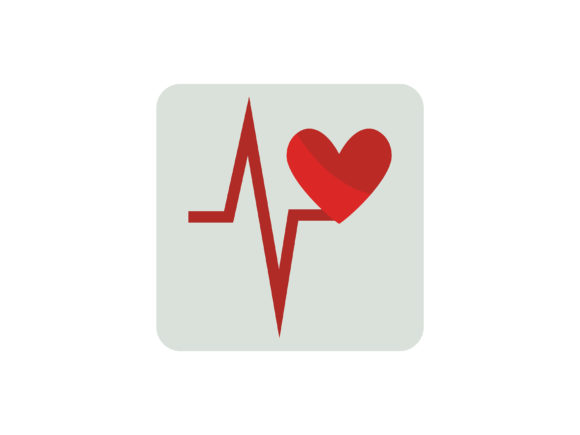 Valentine's Red Heart Rate Icon