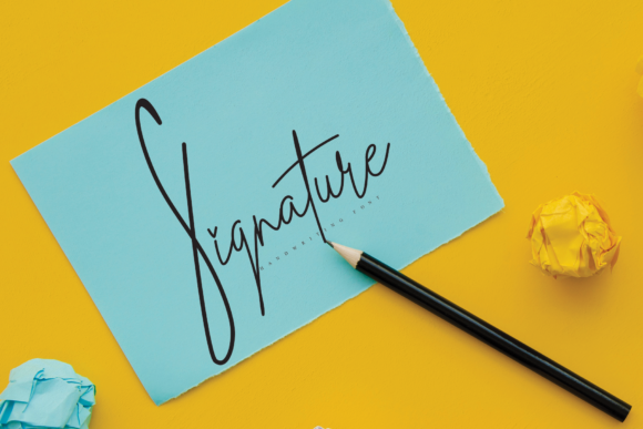 A Handwriting Font - Preview 1
