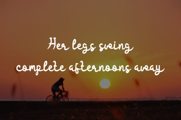 Afternoon Sky Font - Preview 2