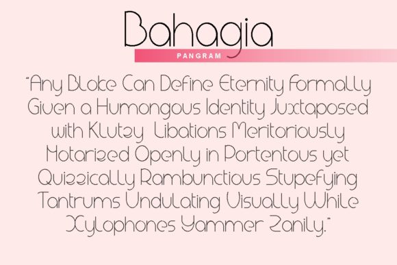 Bahagia Font - Preview 3