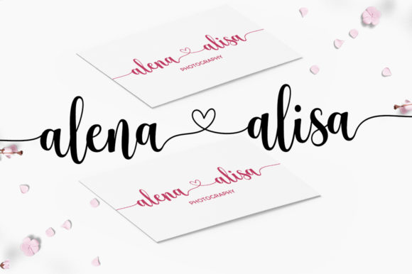 Beauty Night Font PNG with transparent background - Preview 2