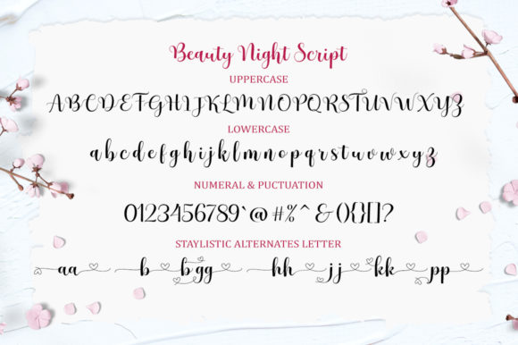 Beauty Night Font - Preview 4