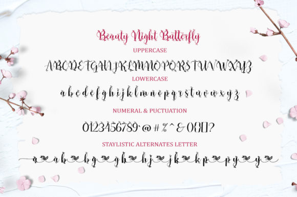 Beauty Night Font - Preview 5