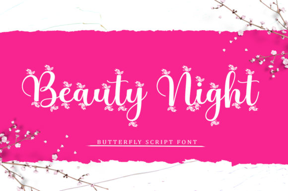 Beauty Night Font - Preview 6