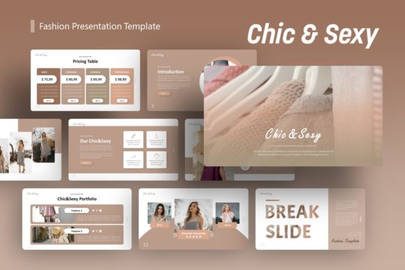 Preview of Chic&Sexy Fashion Presentation Template fashion presentation template