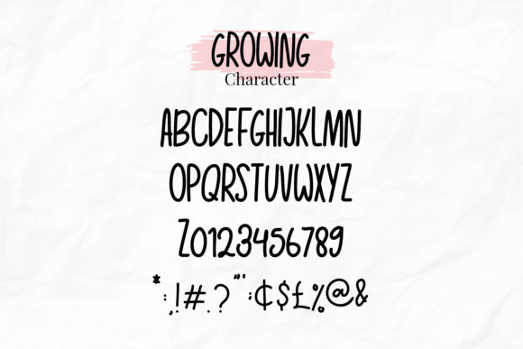 Growing Garden Font - Preview 4