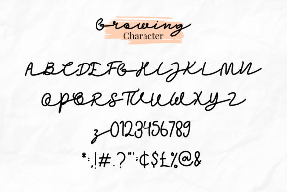 Growing Garden Font - Preview 5
