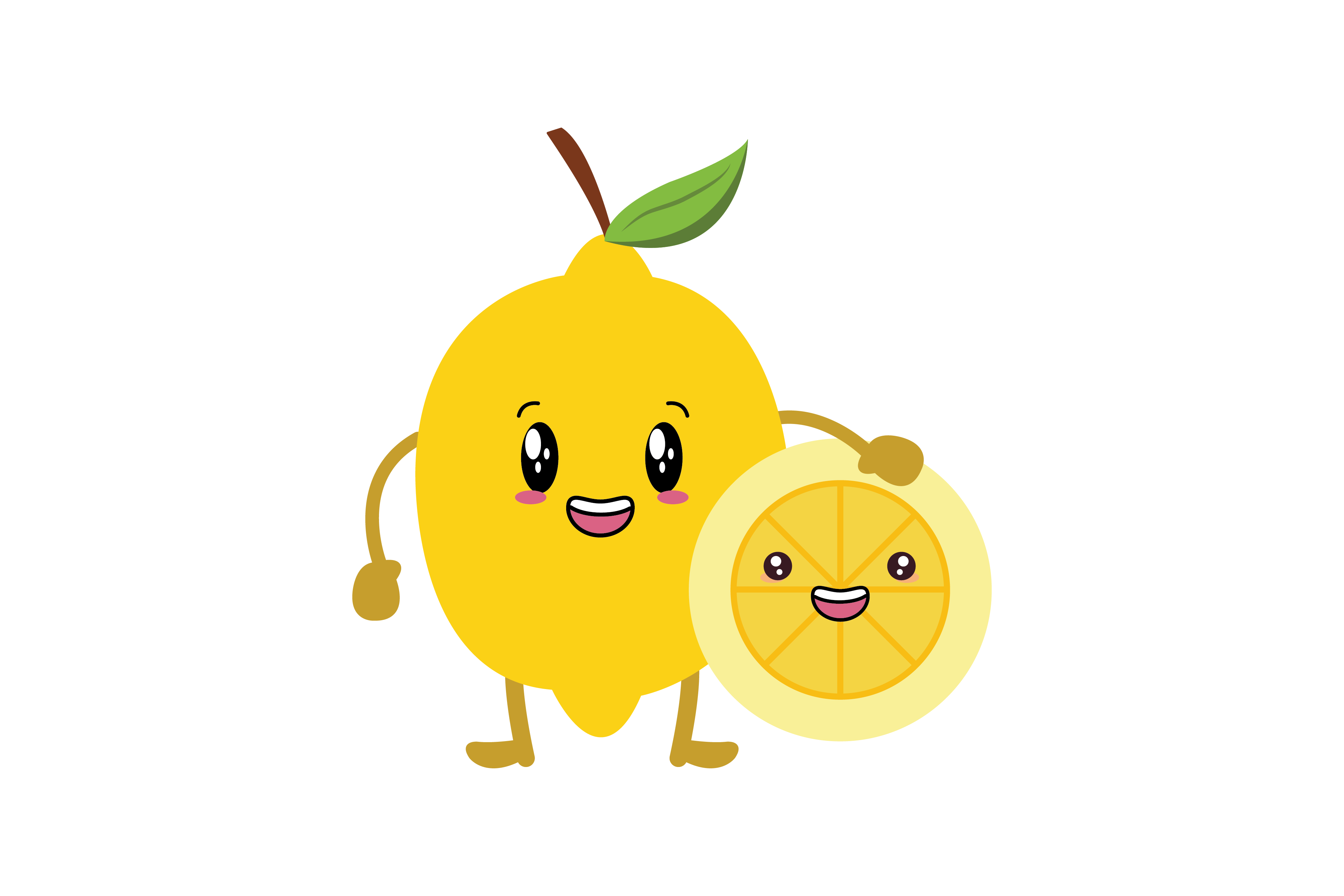 Kawaii Cute Lemon Fruit Graphic by Soe Image · Creative Fabrica