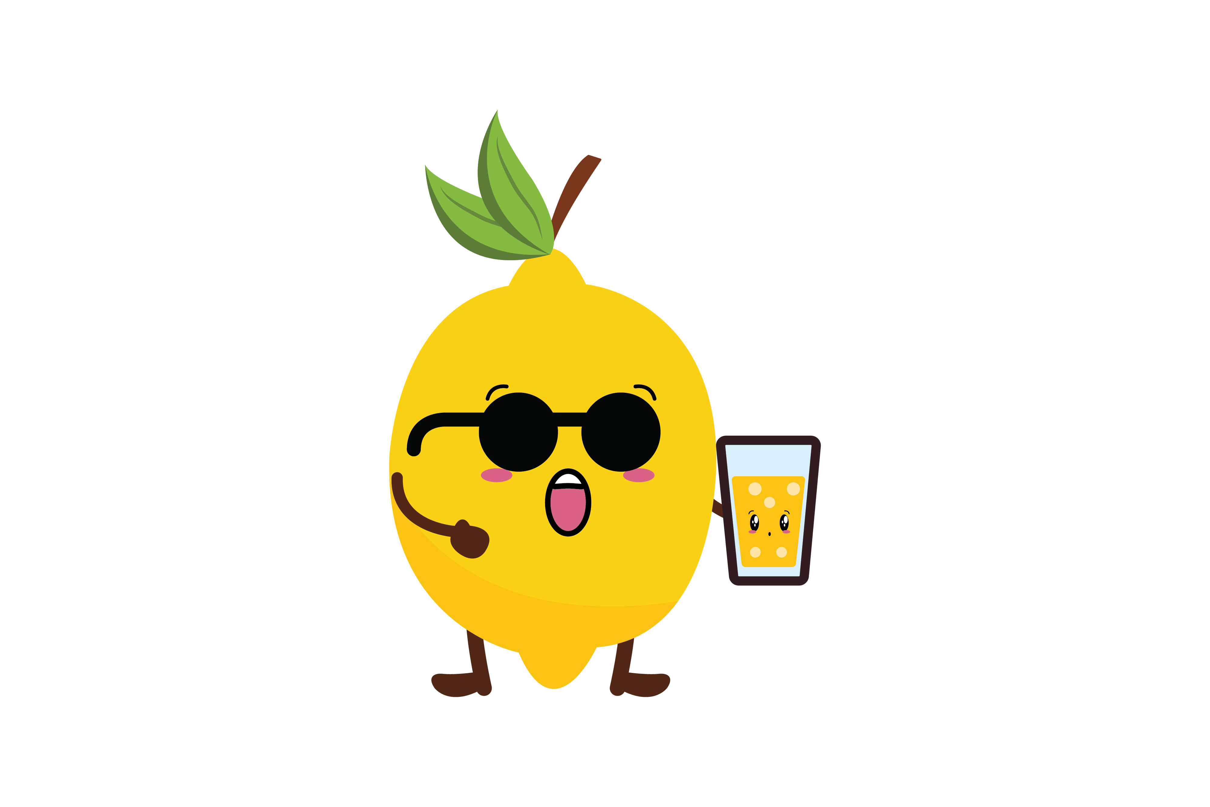 Kawaii Lemon Fruit Cute Graphic by Soe Image · Creative Fabrica