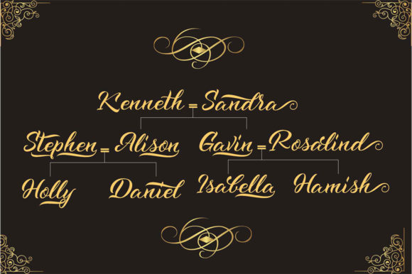 Kenshington Font PNG with transparent background - Preview 2