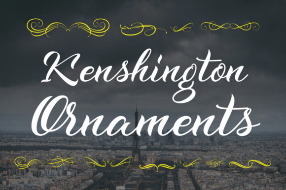 Kenshington Font PNG with transparent background - Preview 3