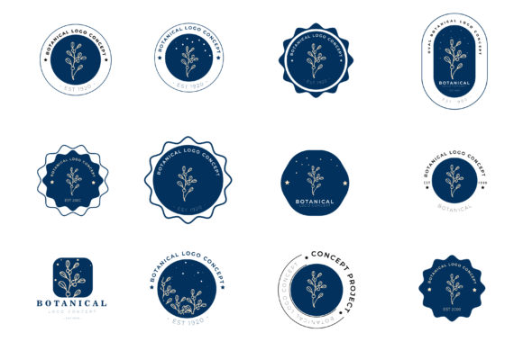 Minimal Botanical Hand Drawn Floral Logo