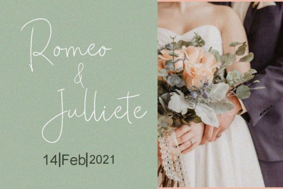 Romantically Alpha Font PNG with transparent background - Preview 3