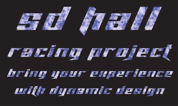 Sd Hall Font PNG with transparent background - Preview 3