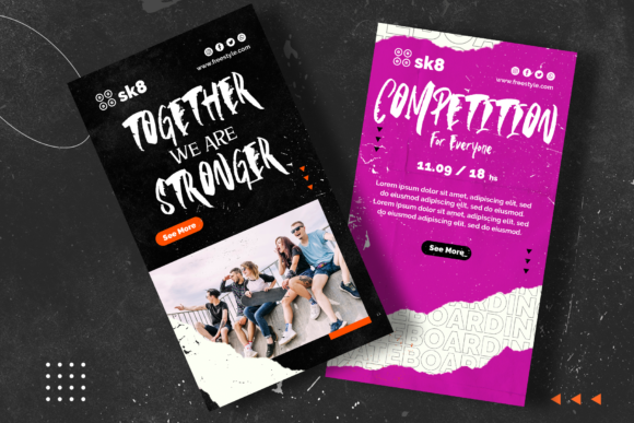 Skate Fall Font PNG with transparent background - Preview 2
