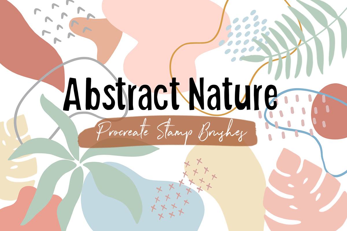 Procreate Stamp Brush - Abstract Nature - photo 1