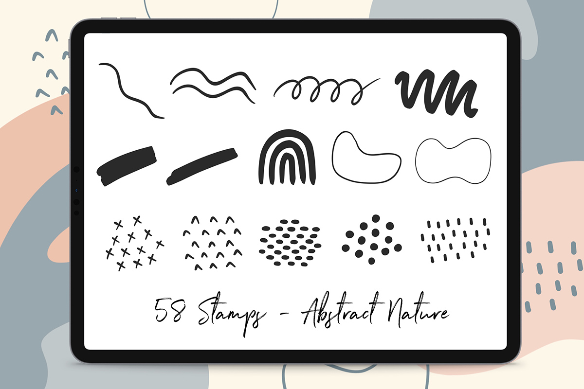 Procreate Stamp Brush - Abstract Nature - photo 7