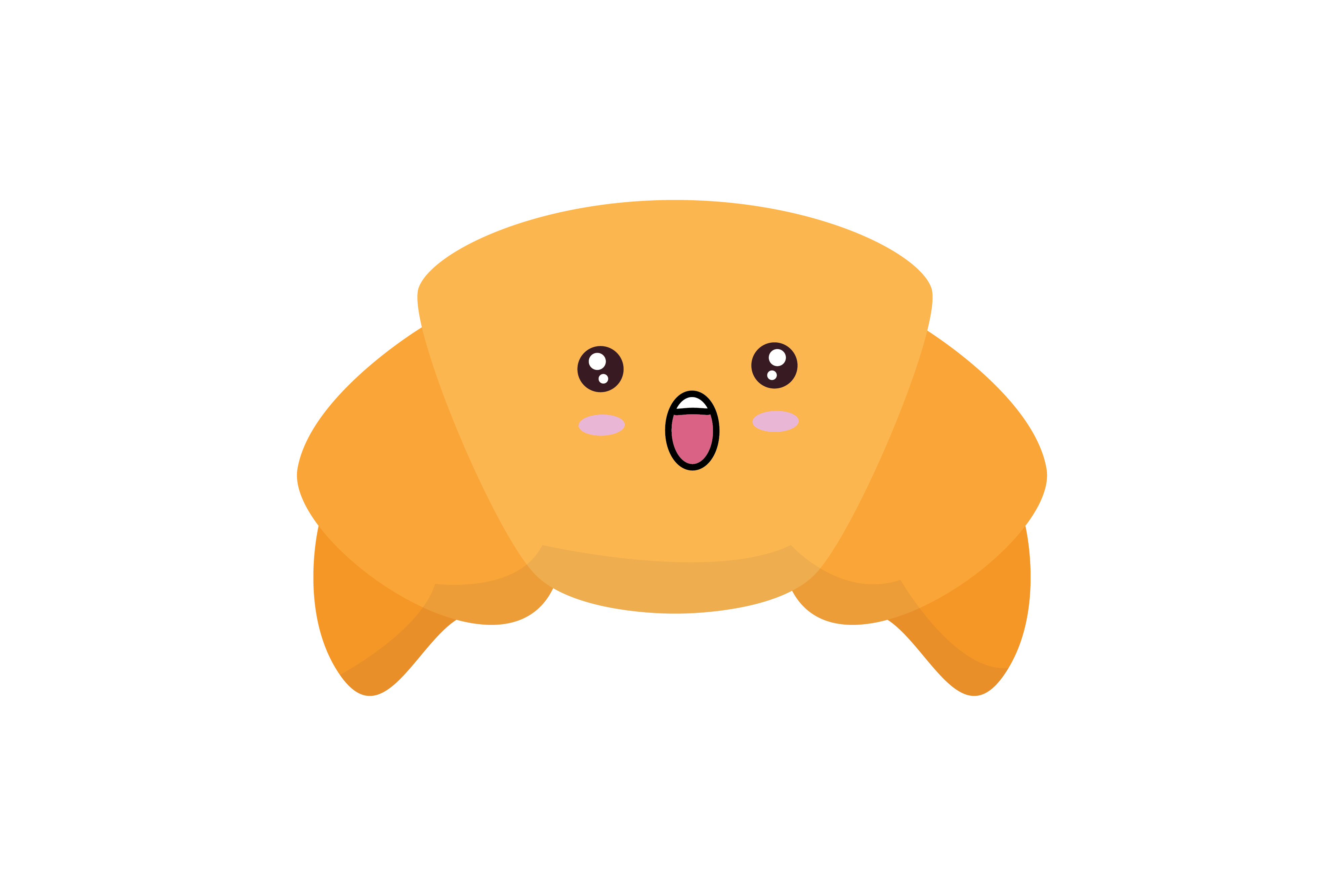 Kawaii Cute Bread Food Illustration