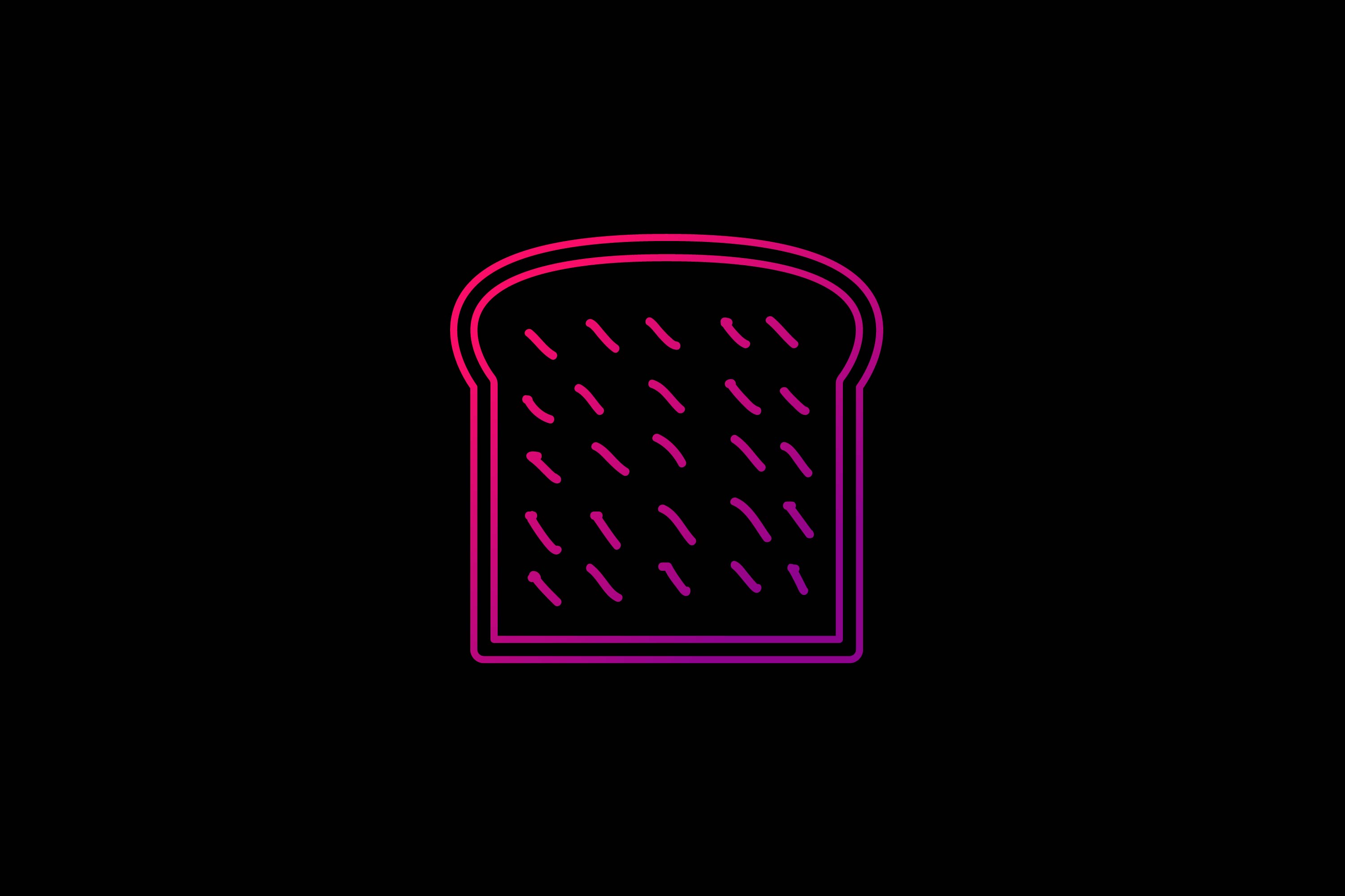 Wheat Bread Gradient Food Icon Graphic by yellowhellow · Creative Fabrica