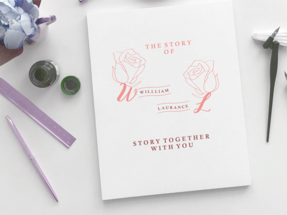 A Pair of Roses Font - Preview 6