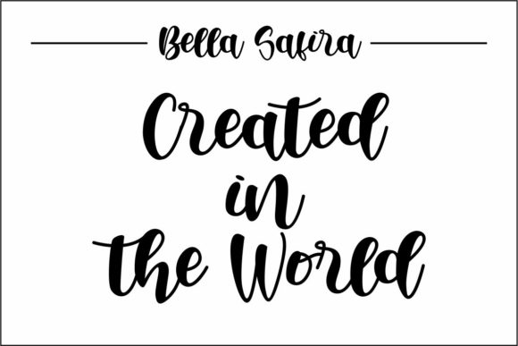 Bella Safira Font - Preview 1