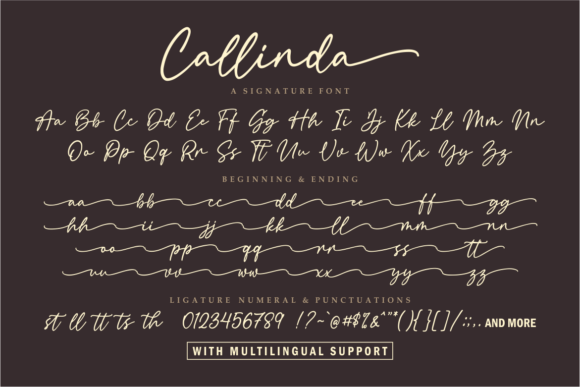 Callinda Font - Preview 6