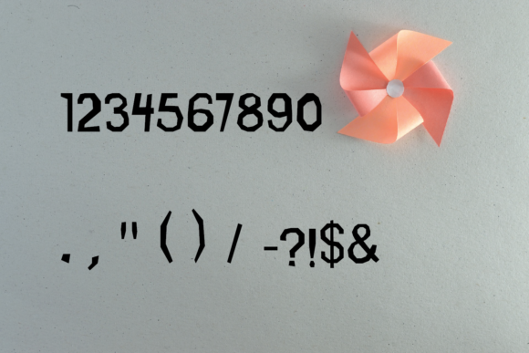 Cut out Paper Font PNG with transparent background - Preview 3