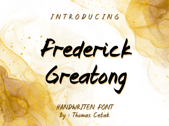 Frederick Greatong Font font preview - 2