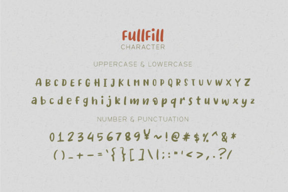 FullFill Font - Preview 1