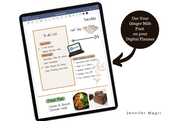 Ginger Milk Font - Preview 3