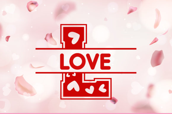 Hearts Monogram Font - Preview 1