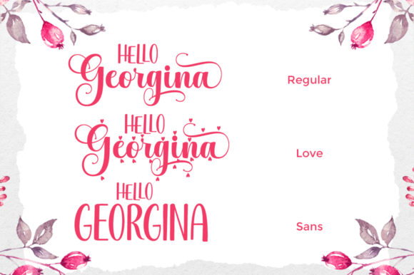 Hello Georgina Font - Preview 6