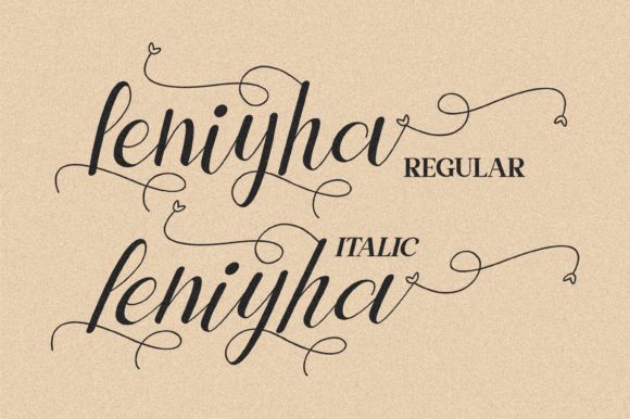 Leniyha Font font preview - 3