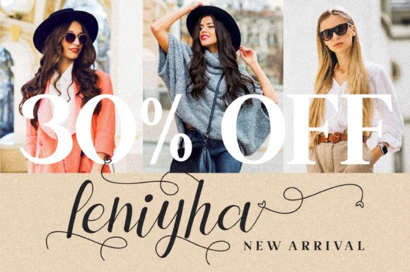 Leniyha Font font preview - 5
