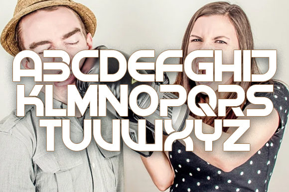 Shock Font PNG with transparent background - Preview 2