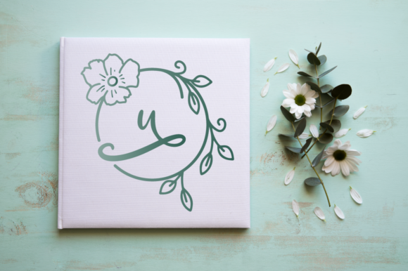Abilane Flower Monogram Font - Preview 1