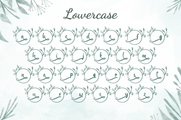 Abilane Flower Monogram Font - Preview 4