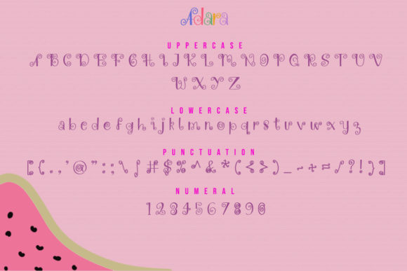 Adara Font - Preview 6