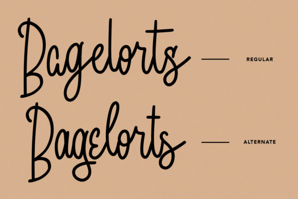 Bagelorts Font - Preview 1