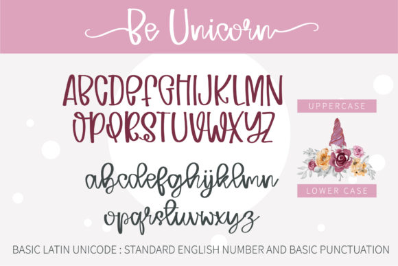Be Unicorn Font - Preview 2