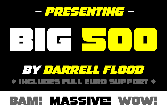 Big 500 Font - Preview 1