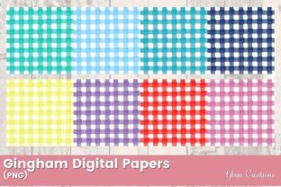 Gingham Digital Papers Graphic by Glam Creations · Creative Fabrica