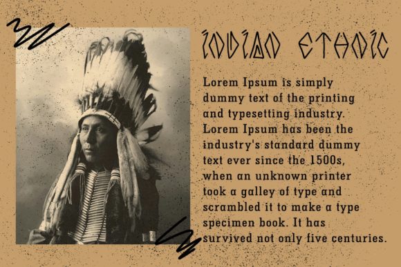 Indiano Font PNG with transparent background - Preview 2