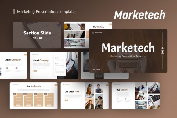 Preview of Marketech Marketing Presentation marketing presentation template