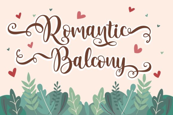 Rose Spring Font PNG with transparent background - Preview 1