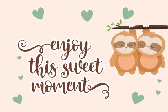 Rose Spring Font PNG with transparent background - Preview 2