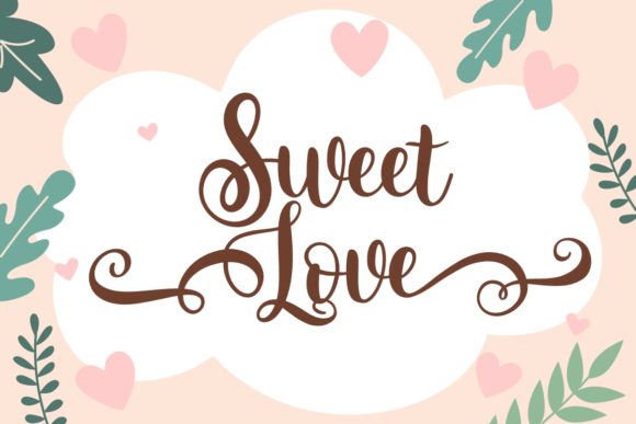 Rose Spring Font PNG with transparent background - Preview 3